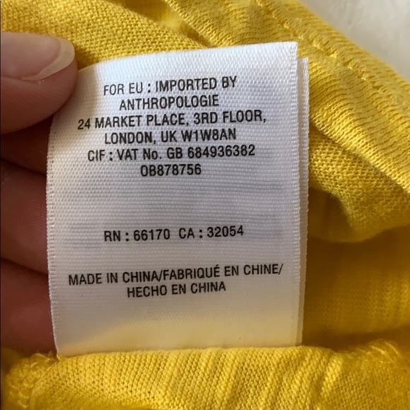 Anthropologie Meadow Rue Bow Back Tee M L - Picture 6 of 7